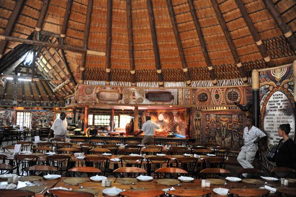 The dining hall of Lesedi Cultural Village