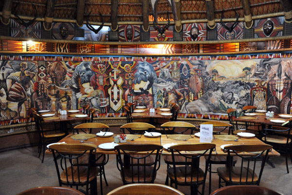 The dining hall of Lesedi Cultural Village