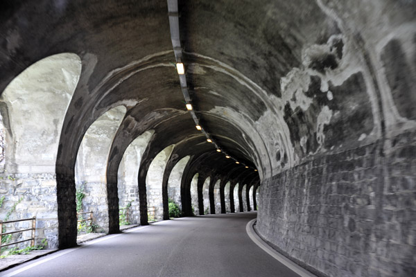 Via Caravello Tunnel on the north shore of Lake Lugano