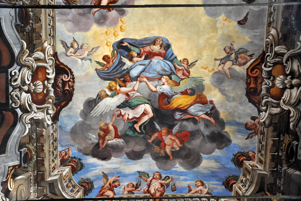 Baroque frescoes by M.A. Pozzi, Chiesa di San Rocco, Lugano