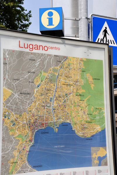 Map of Lugano