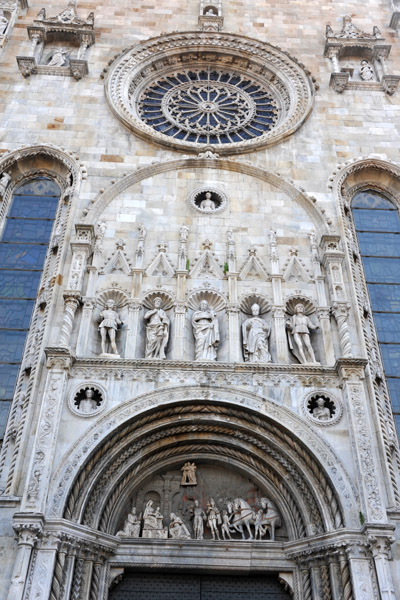 Gothic western façade, Como Cathedral