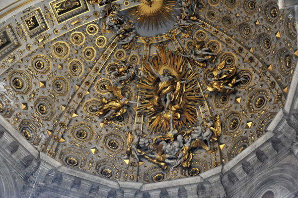 Detail of the Rococo dome, Como Cathedral