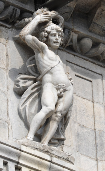 Sculpture - male nude, Como Cathedral