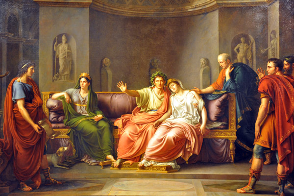 Virgil reading the Aeneid to Emperor Augustus (23 BC) by Jean-Baptiste Wicar
