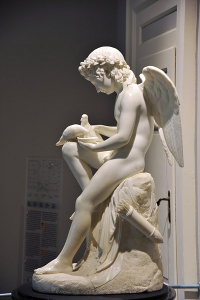 Eros Provides Two Doves with Drink by Luigi Beinhaime, 1821