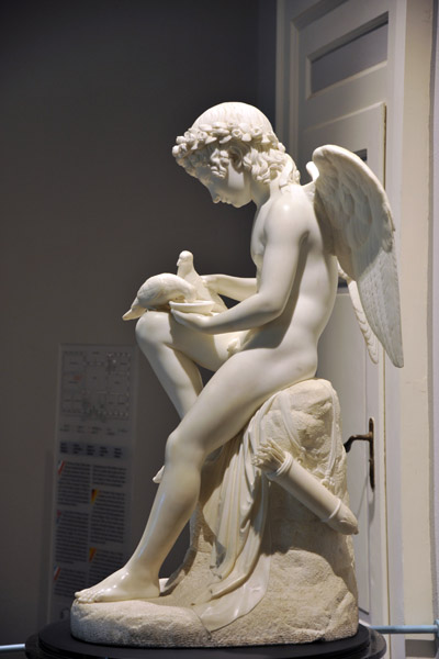 Eros Provides Two Doves with Drink by Luigi Beinhaime, 1821
