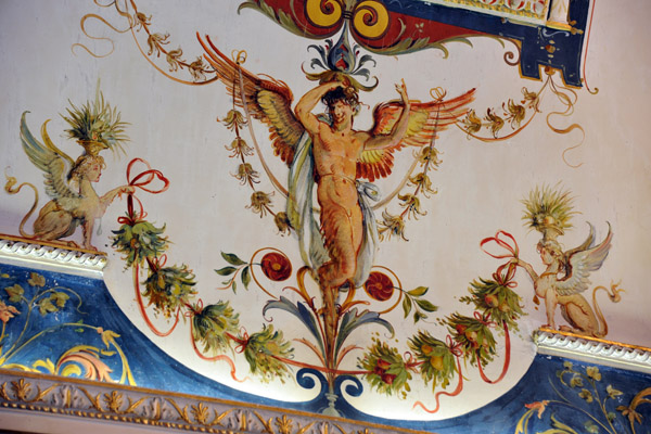 Ceiling decoration by the workshop of Ludovico Pogliaghi