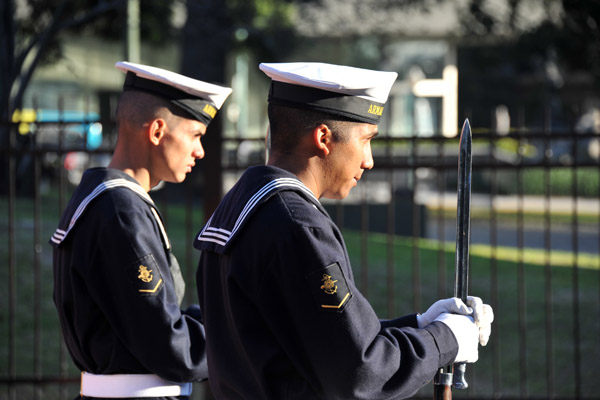 Argentinian Sailors at the Malvinas Memorial, Plaza San Martín