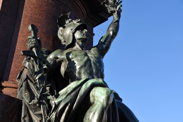 Statue of Mars on the San Martin Monument, Buenos Aires-Retiro