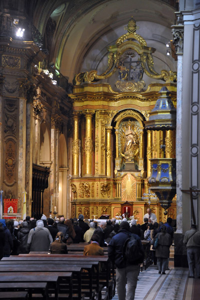 End of a service at the Metropolitan Cathedral