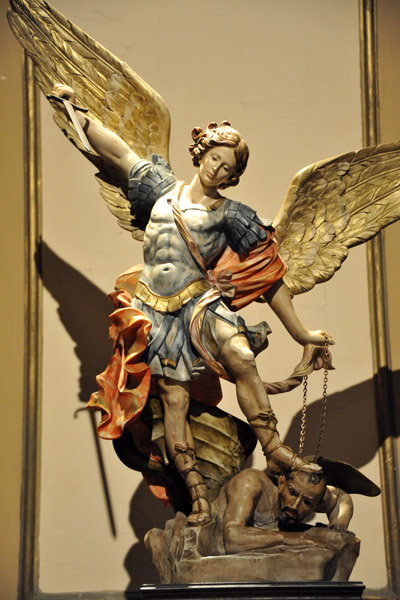 Baroque statue of St. Michael - Metropolitan Cathedral of Buenos Aires