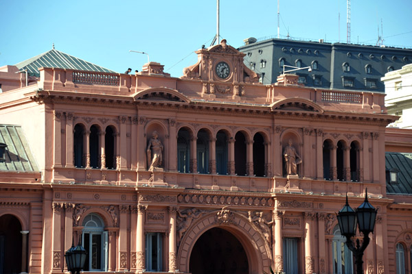 Casa Rosada, the Pink House, most famous for Evita's Don't Cry for me Argentina