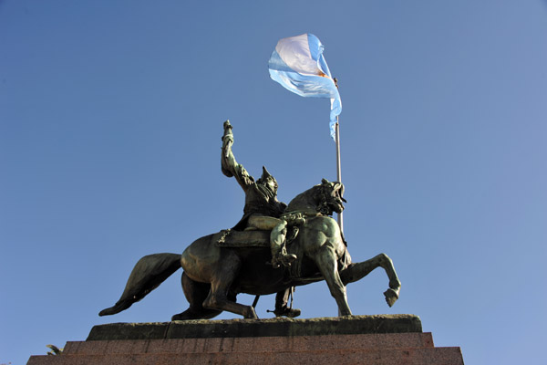 General Belgrano and the flag he created in 1812