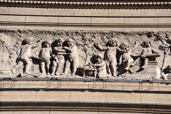 Frieze on the faade of the Teatro Coln, Buenos Aires