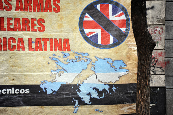 No to British nuclear weapons in the Falklands