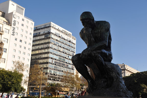 Rodin's Le Penseur (The Thinker), one of 8 original casts, Plaza Moreno