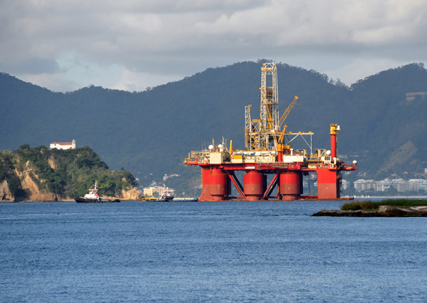 ODN TAV IV oil platform in Guanabara Bay, Rio de Janeiro