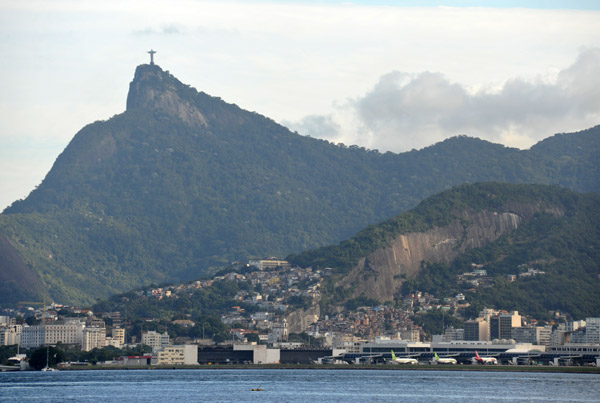 Rio de Janeiro and Corcovado from the ferry as it nears Niteri