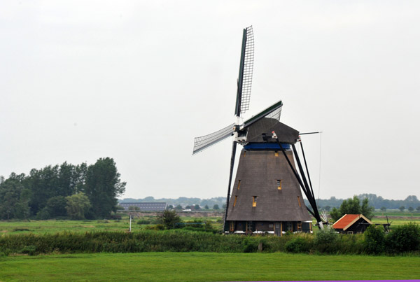 Windmill from the train between Schiphol and Rotterdam