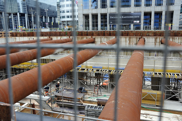 Construction of the new Rotterdam Centraat in 2012