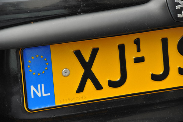 Netherlands License Plate, Rotterdam