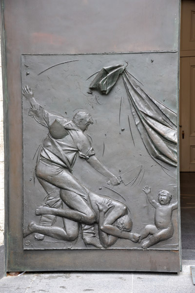 Bronze doors - War and Peace, iacomo Manz, 1868