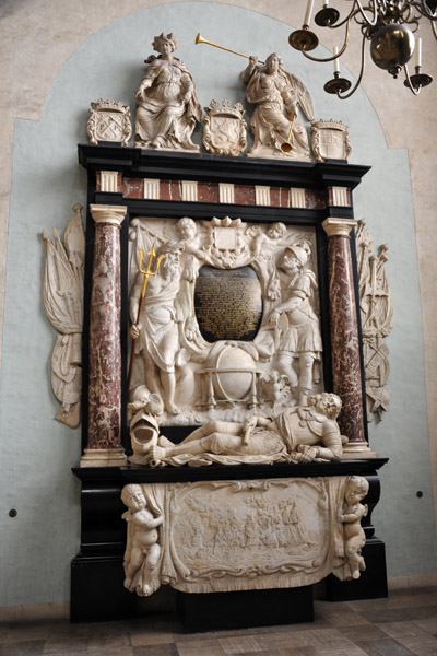 Funerary monument of Vice Admiral Witte Corneliszoon de With (1599-1658), Grote of Sint-Laurenskerk, Rotterdam