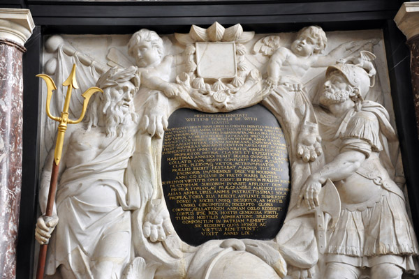 Funerary monument of Vice Admiral Witte Corneliszoon de With (1599-1658), made by P. Rijcx, after a design by Jacob Lois.
