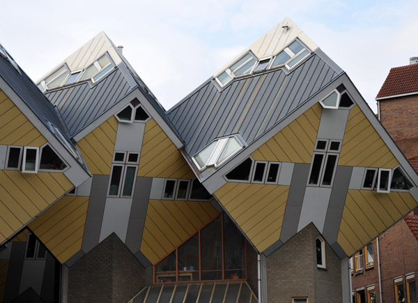 Rotterdam's Cube Houses were designed by Piet Blom