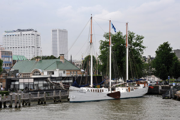 3-masted sailing ship Amazone, Veerkade, Rotterdam