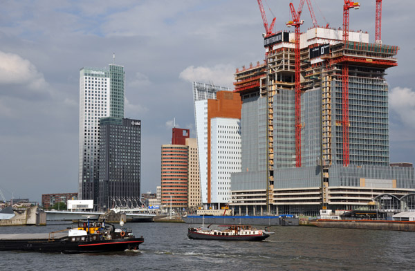 De Rotterdam development under construction, Kop van Zuid, 2012