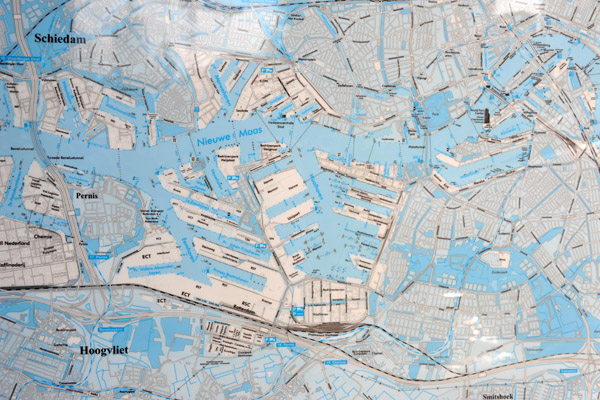 Map of the Port of Rotterdam 