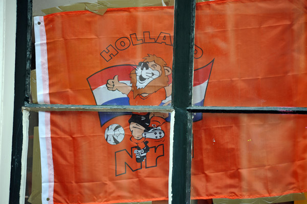 Holland soccer supporter's flag, Leiden