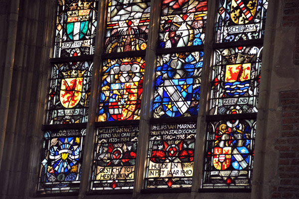Marnix Window, installed in 1940 to mark 400 years of Philip of Marnix van St. Aldegonde