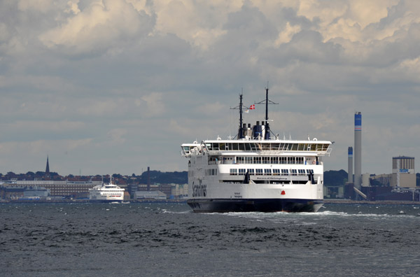 Ferry between Helsingr, Denmark and Helsingborg, Sweden