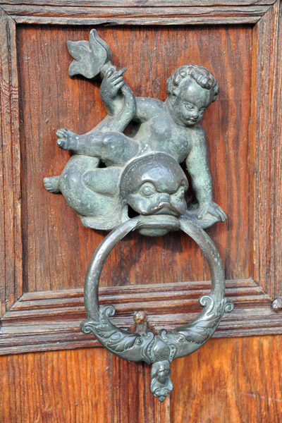 Knocker on the door of St. Mary's Church