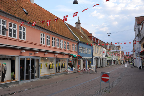 The town center closes fairly early