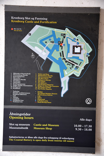 Map of the Kronborg