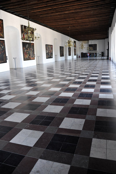 Ballroom (Knight's Hall) of the Kronborg, at 63m, was the longest in Europe