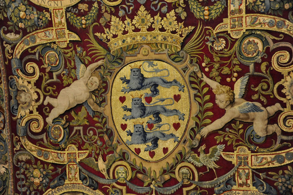 Danish Royal Coat-of-Arms on Frederik II's Table Canopy