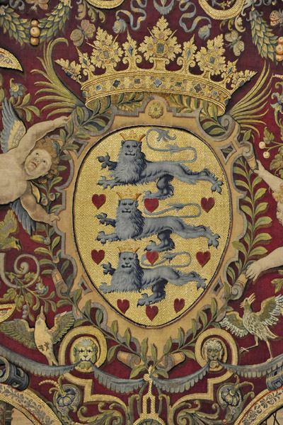Danish Royal Coat-of-Arms on Frederik II's Table Canopy