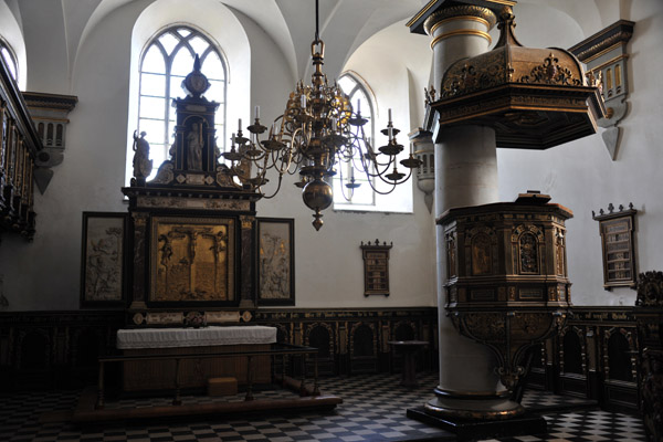 Kronborg Chapel survived the fire of 1629
