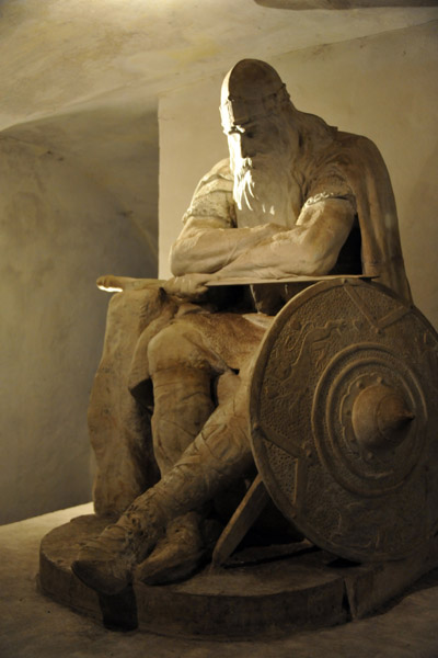 Legend says Holger Danske is the son of the 9th C. Viking king Gudfred