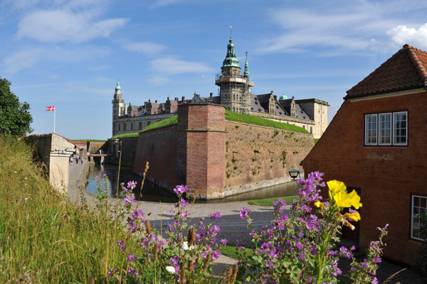 Wildflowers on the outer fortifications of the Kronborg