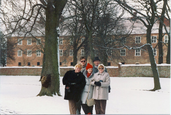 The Rodenbecks with mom and Aunt Paula in Snderborg, Feb 1987