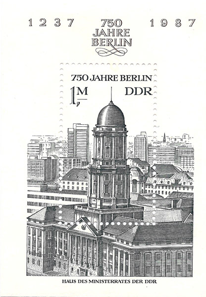 DDR stamp - 750 Jahre Berlin