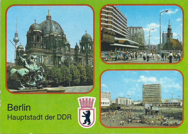 East German postcard - Berlin Hauptstadt der DDR