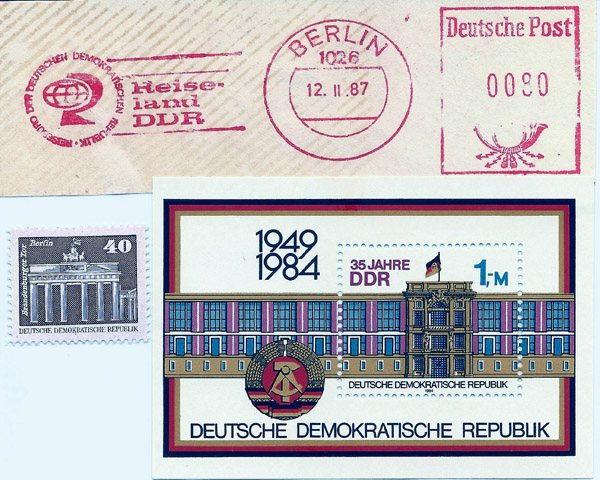 DDR Postmark and stamps