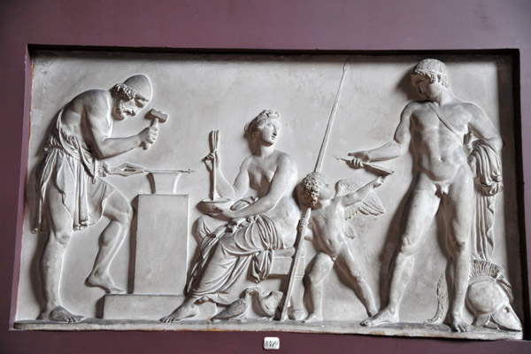 Venus, Mars and Cupid in the Smithy of Vulcan (A419)
